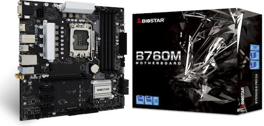 Biostar B760MX2-E PRO D4 rev. 6.0 Wi-Fi Motherboard Micro ATX με Intel 1700 Socket