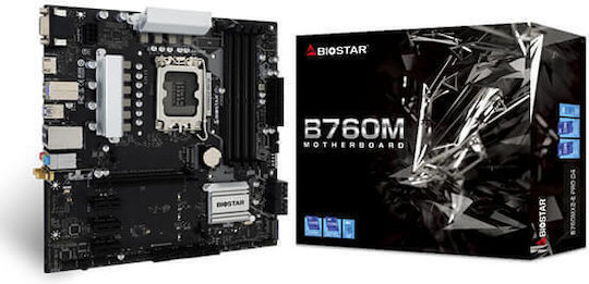 Biostar B760MX2-E PRO D4 rev. 6.0 Wi-Fi Motherboard Micro ATX με Intel 1700 Socket