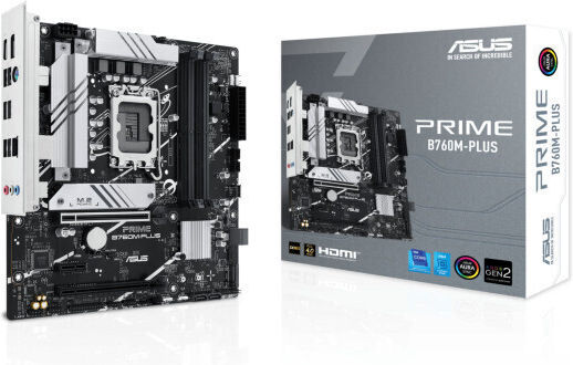 Asus PRIME B760M-PLUS Дънна платка Micro ATX с Intel 1700 Сокет