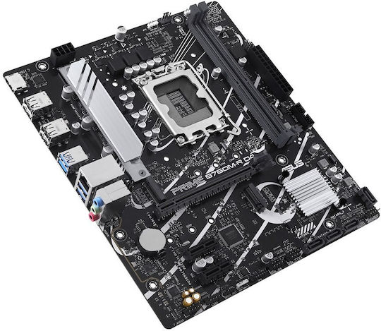 Asus Prime B760M-R D4 Mainboard Micro ATX mit Intel 1700 Sockel