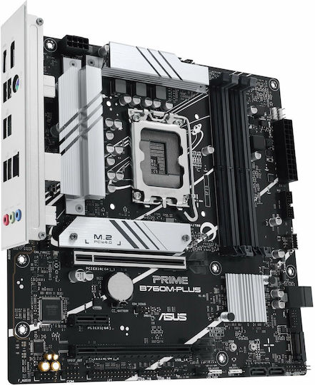 Asus PRIME B760M-PLUS Дънна платка Micro ATX с Intel 1700 Сокет