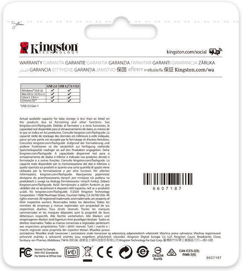 Kingston Datatraveler 512GB USB 3.2 Stick Gray