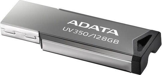 Adata Uv350 128GB USB 3.2 Stick Ασημί