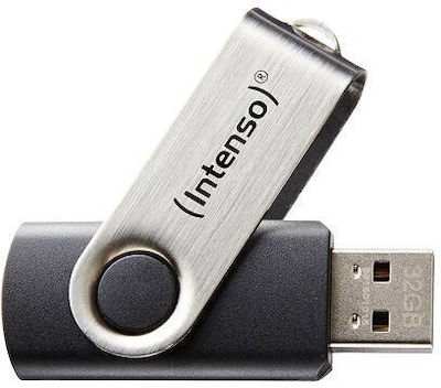 Intenso Basic Line 32GB USB 2.0 Stick Μαύρο