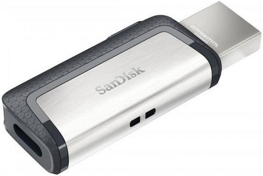 Sandisk Ultra Dual 256GB USB 2.0 Stick with connection USB-A & USB-C Gray