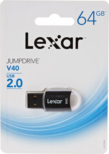 Lexar JumpDrive V40 64GB Stick USB 2.0 Negru