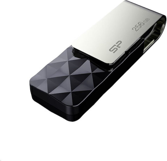 Silicon Power Blaze B30 256GB USB 3.0 Stick Μαύρο