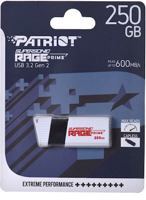 Patriot Supersonic Rage Prime 256GB USB 3.2 Stick Λευκό