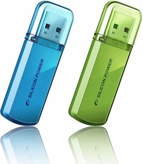Silicon Power Helios 101 8GB USB 2.0 Stick Πράσινο