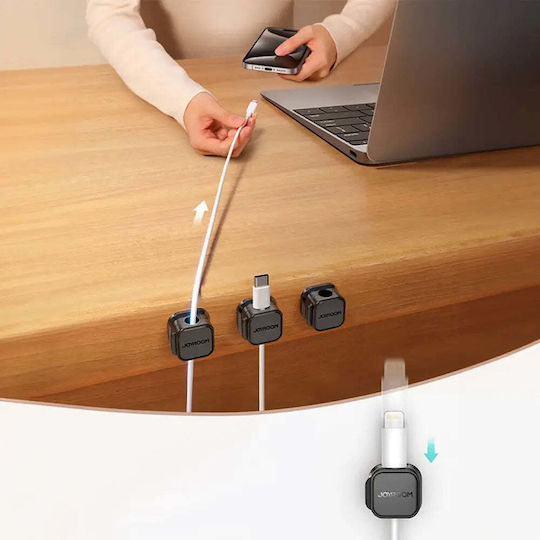 Joyroom JR-ZS368 Cable Clips 3pcs Black