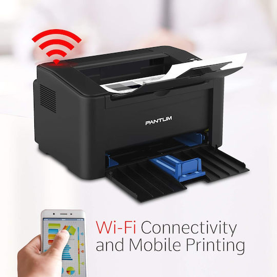 Pantum P2500W Ασπρόμαυρος Εκτυπωτής Laser με WiFi και Mobile Print