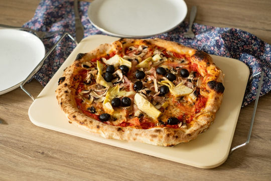 Brunbeste Pizza-Servierplatte Stein 38x30cm 1Stück