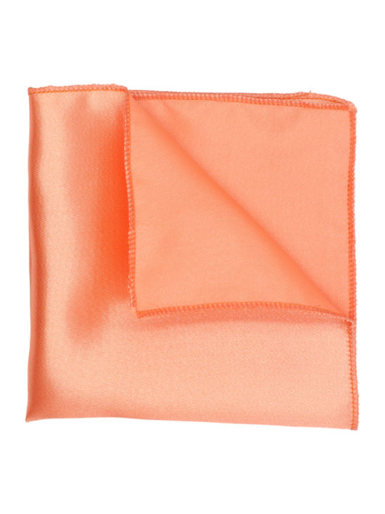 Satin Einstecktuch Taschentuch Koralle