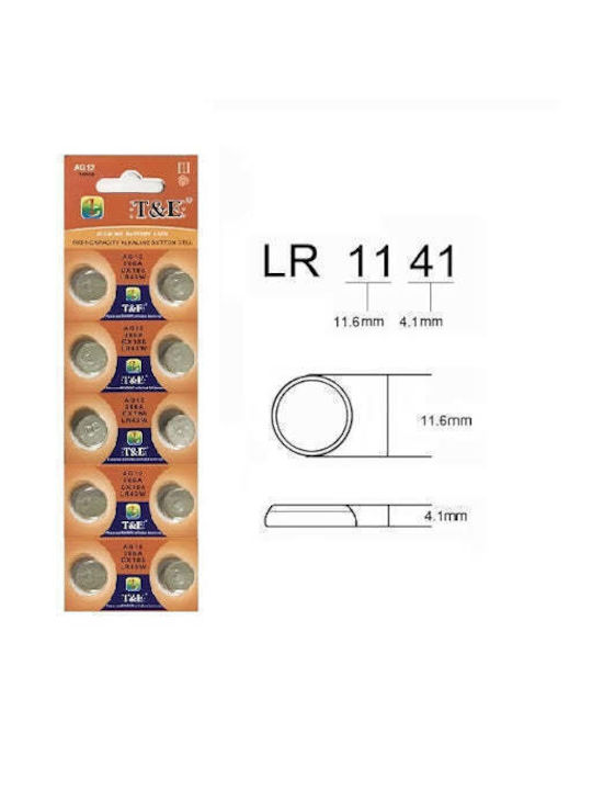 TianQiu AG12 Αλκαλικές Μπαταρίες Ρολογιών LR43 1.5V 10τμχ
