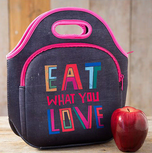 Natural Life School Insulated Hand Lunch Bag 4.5lt Beige 19 x 12 x 27cm