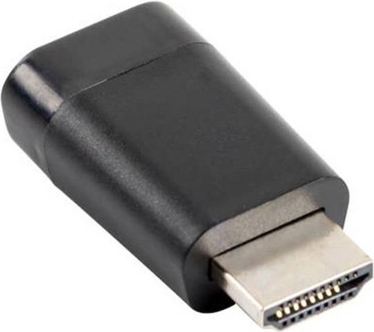 Lanberg Конвертор VGA женски към HDMI мъжки Черен 1бр AD-0016-BK