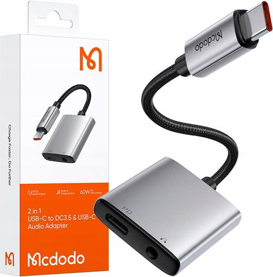 Mcdodo 2in1 Converter Lightning / DC / 3.5mm male to Lightning / DC / 3.5mm female 1pcs