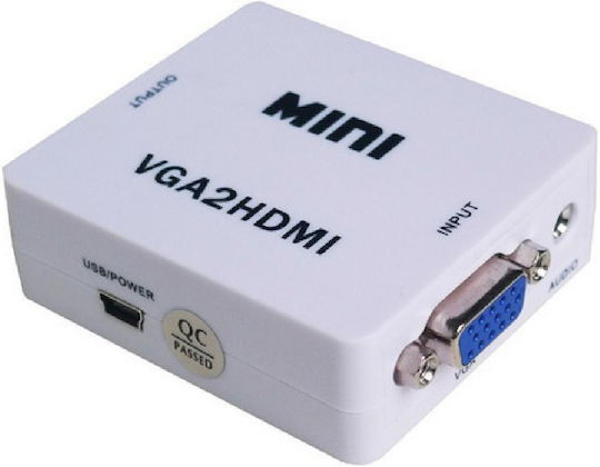 PowerPlus VGA Weiblich zu HDMI Weiblich Konverter Weiß 1Stück PS-M600