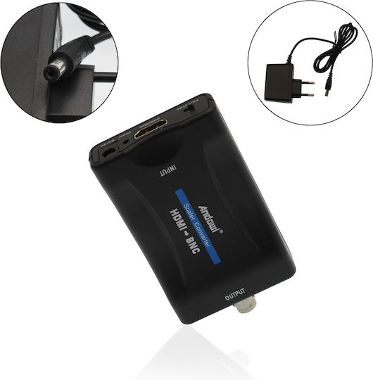Andowl QY-V07 Μετατροπέας HDMI female σε BNC female 1τμχ
