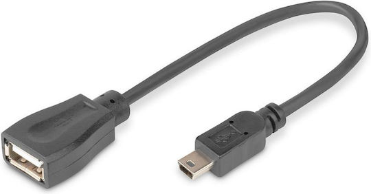 Digitus Μετατροπέας micro USB male σε USB-A female 1τμχ AK-300310-002-S