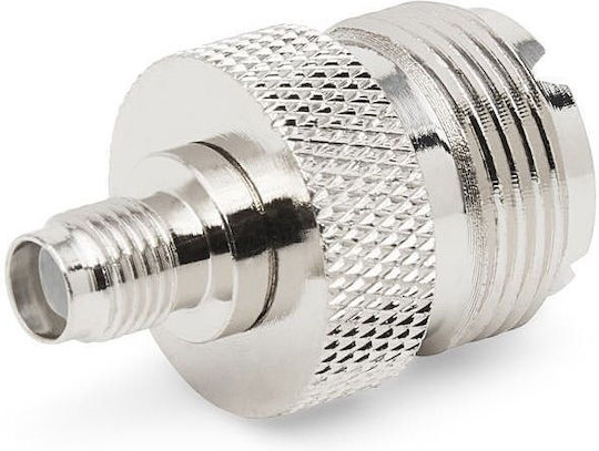 Ultimax V7839 SMA Female to Coaxial Female Converter Silver