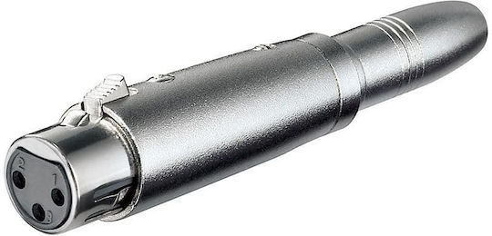 Audio Master TE 003 Convertor XLR feminin în 6.3mm feminin Argintiu 1buc