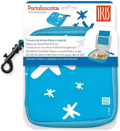 Iris Barcelona School Insulated Food Case Blue 15 x 15 x 15cm