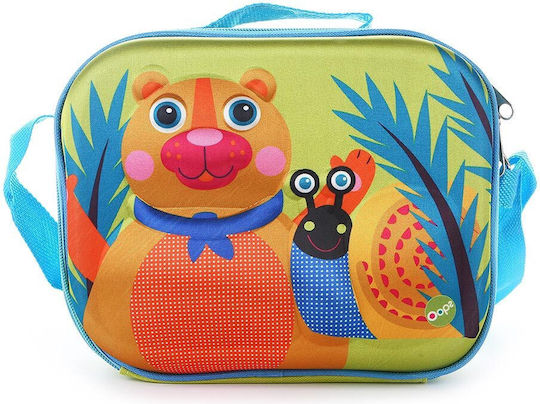 Oops Schulische Isothermische Lunch-Tasche zum Umhängen 3.5Es Gelb 24 x 10 x 19cm