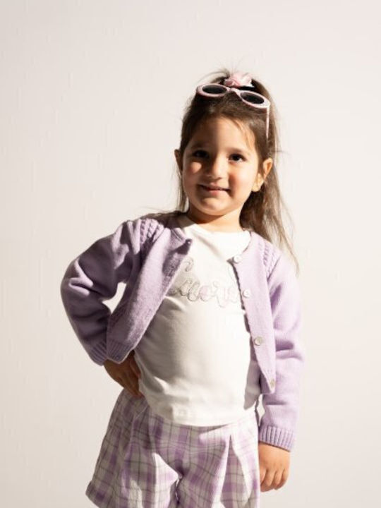 Evita Kids Set with Skirt Winter 3pcs Lilac