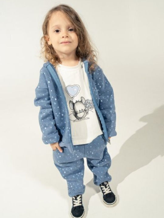 Set pentru copii cu pantaloni Iarnă 3buc Blue