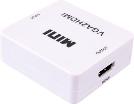 Haitronic Convertor VGA Feminin În HDMI Feminin Alb 1 Bucată HS0100A