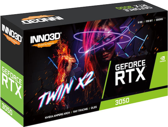 Inno 3D GeForce RTX 3050 8GB GDDR6 Twin X2 Placă Grafică