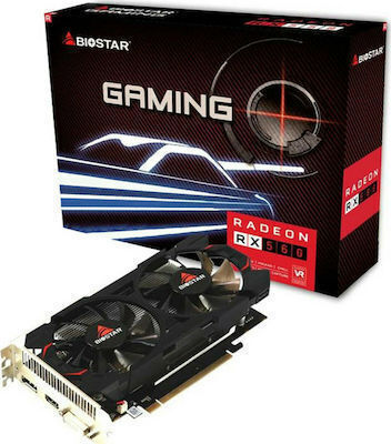 Biostar Radeon RX 560 4GB GDDR5 TBHR1 Κάρτα Γραφικών