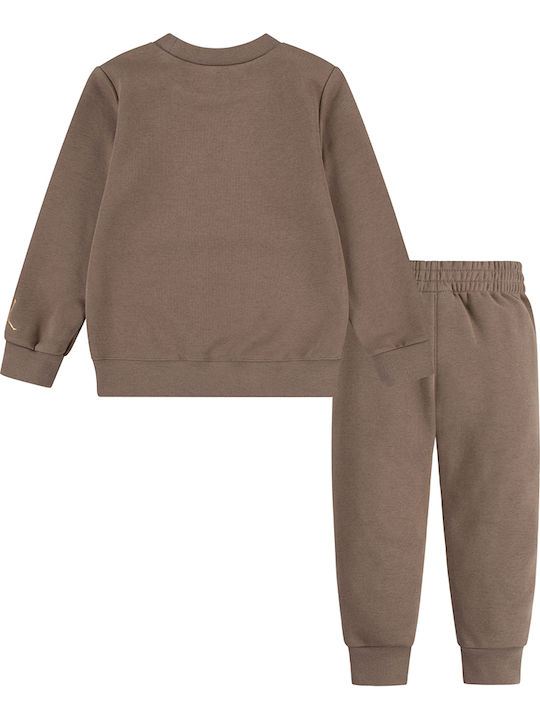 Jordan Kids Sweatpants Set Brown
