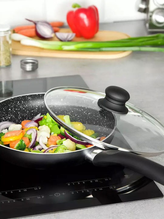 KING Hoff Pan With Lid made of Aluminum with Non-Stick Coating 24cm