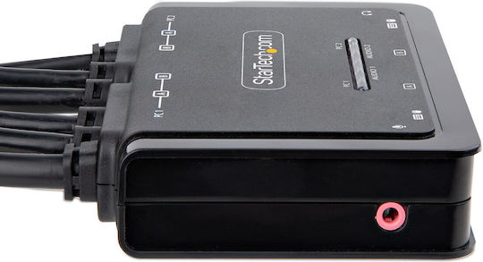 StarTech 2-Port Dual-Monitor HDMI USB 2.0 KVM & Data Switch