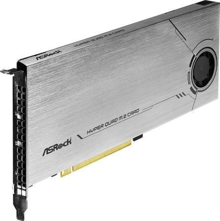 ASRock PCIe Controller with 4 M.2 Ports