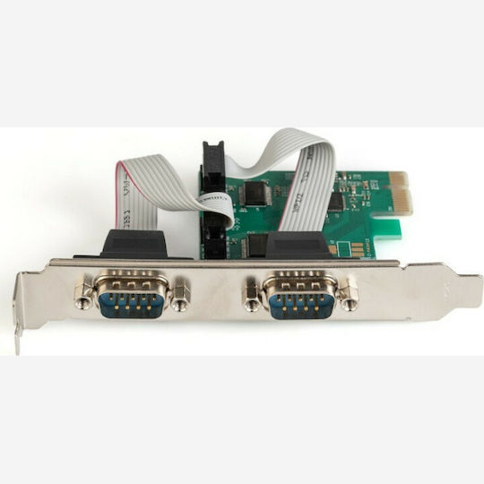 Aten Κάρτα PCIe σε 2 θύρες RS232 DB9 Serial