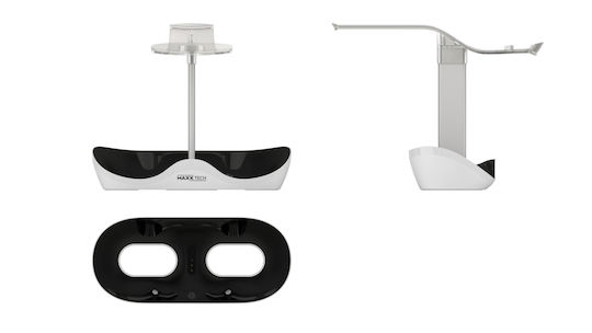 Maxx Tech Ps5 Psvr2 Controller-Ladestation 2 Controller mit LED-Beleuchtung Weiß
