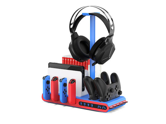 Nintendo Imp Gaming DLX2 MultiFunction Charge Stand Controller-Ladestation 6 Controller Schalter / Schalter OLED Mehrfarbig