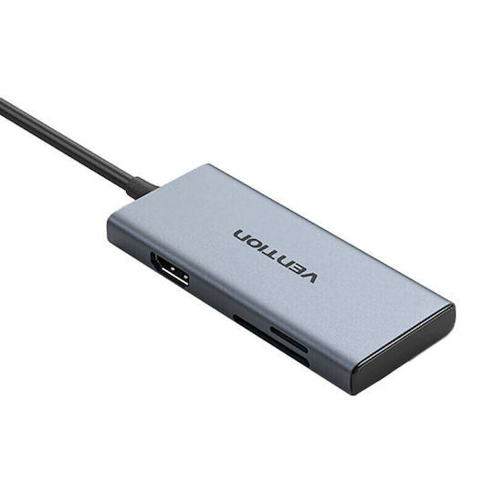 Vention USB-C Docking Station με HDMI 4K PD Γκρι (TOOHB)