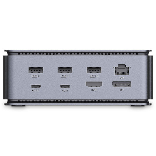 Lindy Dst-pro USB-C / USB-A Docking Station με 4K PD Ethernet Γκρι