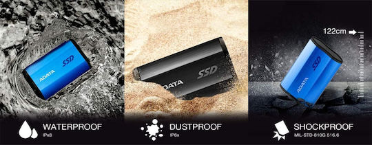 Adata SE880 USB 3.2 Εξωτερικός SSD 1TB 2.5" Μπλε