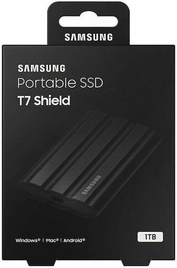 Samsung T7 Shield USB-C External 2.5" SSD 1TB Black