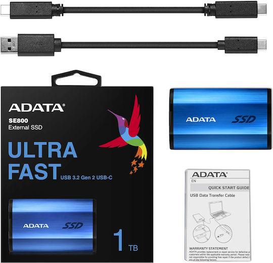 Adata SE880 USB 3.2 Εξωτερικός SSD 1TB 2.5" Μπλε