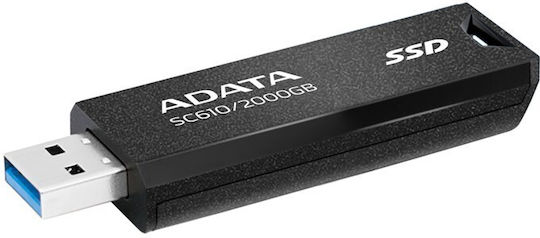 Adata SC610 USB 3.2 Extern SSD 2TB Negru