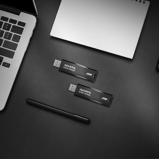 Adata SC610 USB 3.2 Extern SSD 2TB Negru