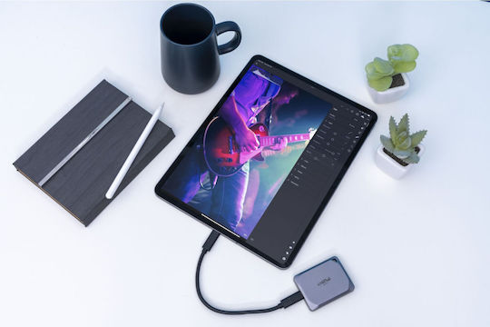 Crucial X9 Pro USB-C External SSD 4TB 2.5" Gray