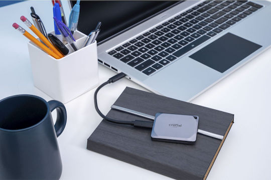 Crucial X9 Pro USB-C External SSD 4TB 2.5" Gray