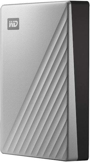 Western Digital My Passport Ultra USB 3.1 / USB-C External 2.5" HDD 4TB Silver